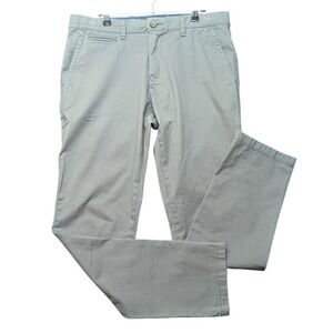 Tommy Hilfiger Men's 33x32 Slim Fit THFlex Stretch Gray Chino Pants
